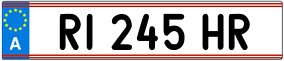 Trailer License Plate